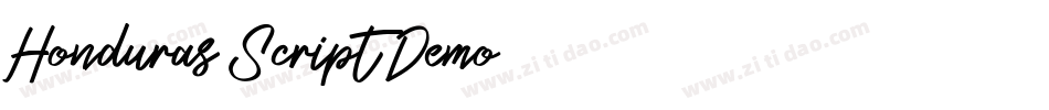 Honduras Script Demo字体转换